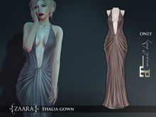 Zaara : Thalia draped gown (maitreya) *rose gold*