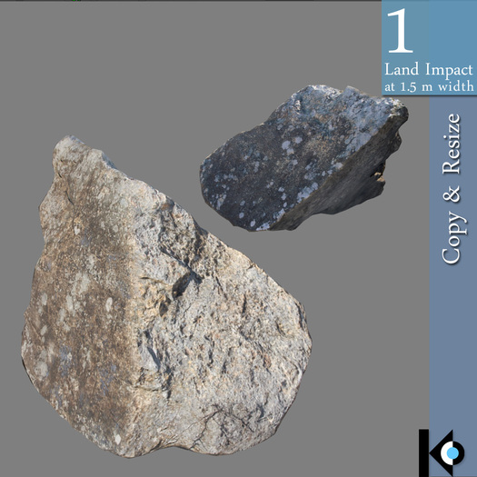 3D / Real Rock IV / 1 land impact