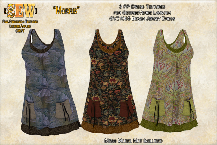 [SEW] FP Tex GV21085 Beach Jersey Dress Morris