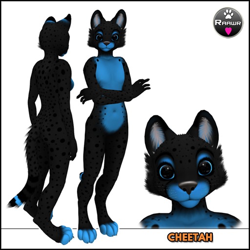 Cheetah Black Blue