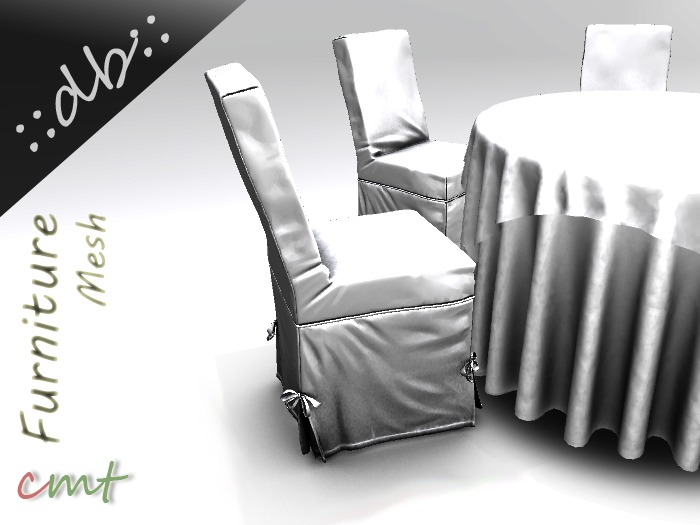 ::db:: Elegant Round Table Set Silver