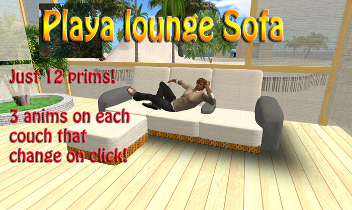 White playa sofa