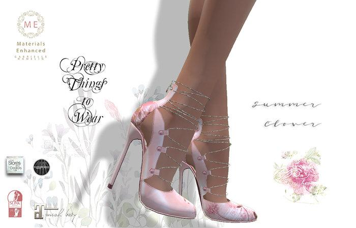 .::Pretty Shoes::. Summer Clover - Slink - Maitreya