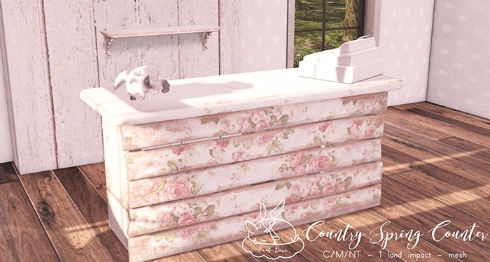 +Half-Deer+ Country Spring Counter Table [Floral]