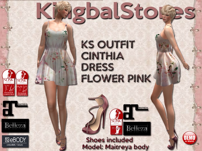 250 KS OUTFIT CINTHIA DRESS PINK