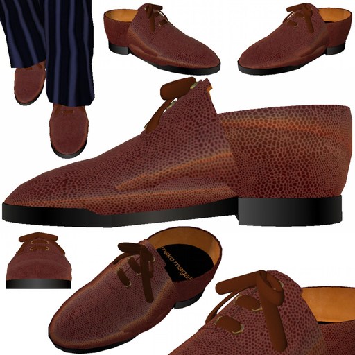 Brown Lizard Shoes (adjustable)