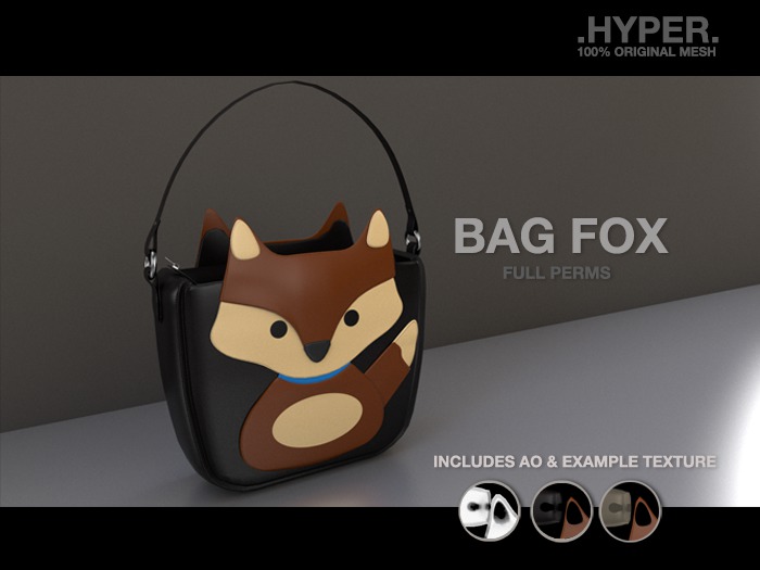 .Hyper. bag fox Full perm 2 textures ambient occlusion
