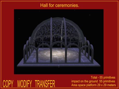 Second Life Marketplace - Hall for ceremonies