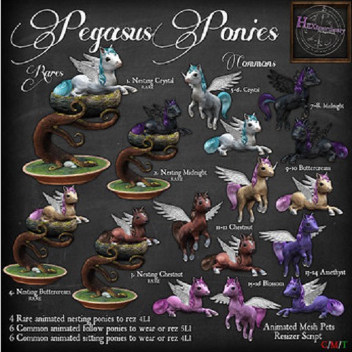 3. *HEXtraordinary* Chestnut Pegasus Pony (Nesting) - RARE
