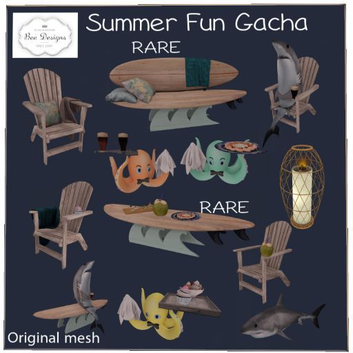 .:Bee Designs:. Summer Fun Gacha Octopus- yellow