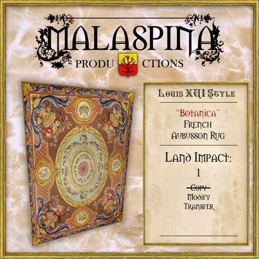 "Botanica" French Aubusson Rug