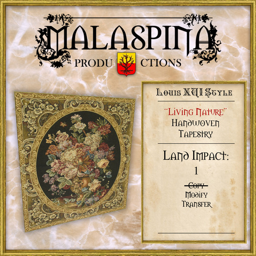 LM Malaspina "Living Nature" Handwoven Tapestry