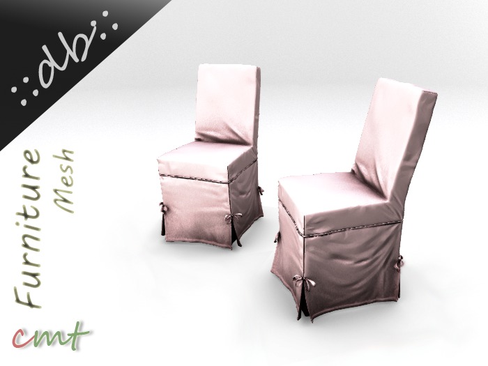 ::db:: Two Elegant Cloth Covered Chair - Sepia