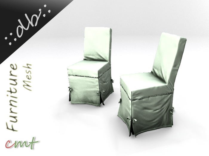 ::db:: Two Elegant Cloth Covered Chair - Asparagus