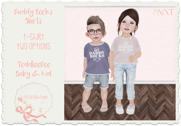 {Petite Bowtique} Daddy Rocks Navy