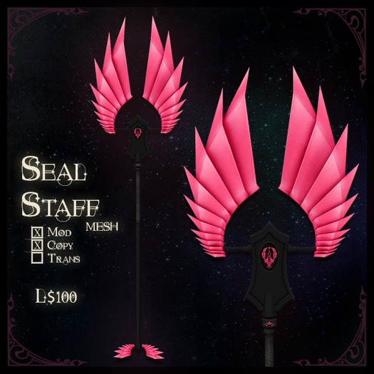 [Kikay] Seal Staff - Pink (Boxed)