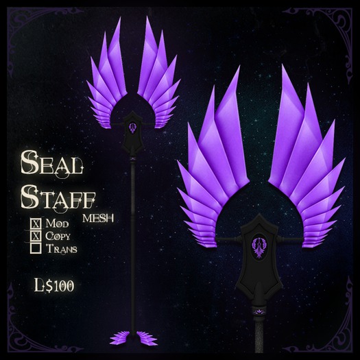 [Kikay] Seal Staff - Purple (Boxed)