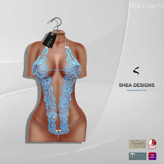 .SD. Rosa Lingerie with Appliers ~Blue {BOM Included}