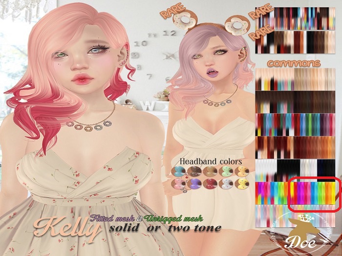 Second Life Marketplace - Doe: Kelly (Solid) - Neon