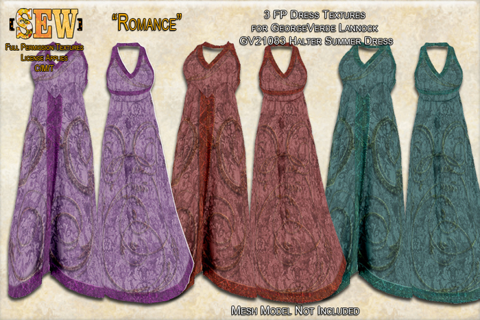 [SEW] FP tex GV21083 Halter Summer Dress Romance