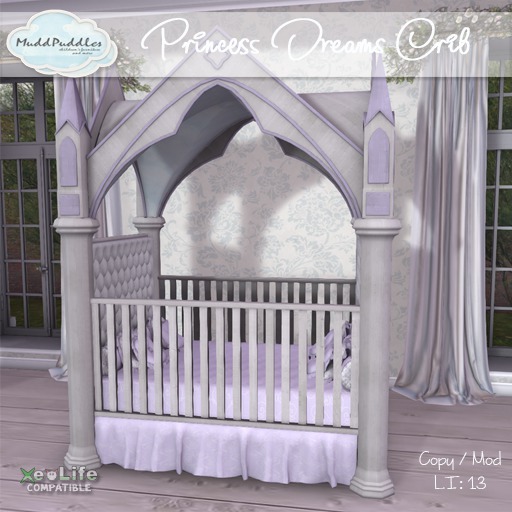 MuddPuddles: Princess Dreams Crib (add to unpack)