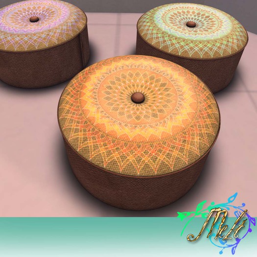 {Melt} Mandala Hassocks