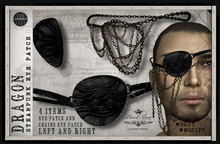 PIXEL BOX - Steampunk Eye Patch Dragon  - man -(b)