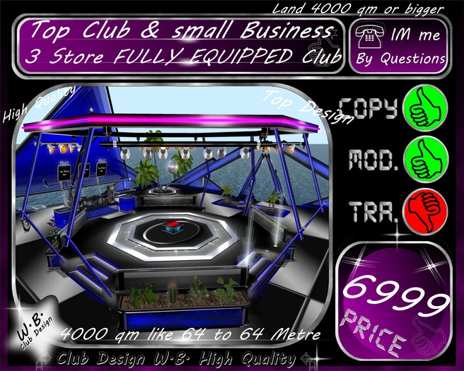 Top Club & small Business 3 Store * FULLY EQUIPPED CLUB *