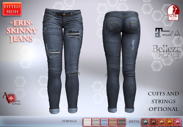 Absolut Vendetta -@ERIS Skinny Jeans*DARK RISE