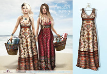 Luas Beach Dress Brown - Fitted Mesh