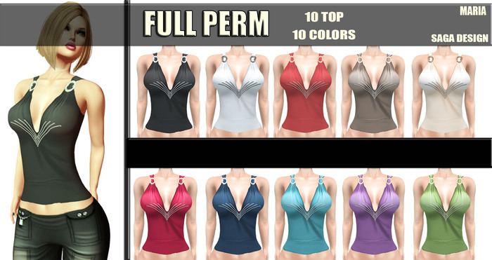 SaGa Design Maria FULL PERM Top 10 Colors