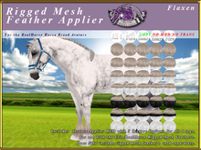 *E* Fluffy Rigged Feather Applier [BOXED] Flaxen