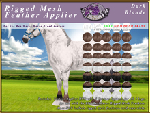 *E* Fluffy Rigged Feather Applier [BOXED] Dark Blonde