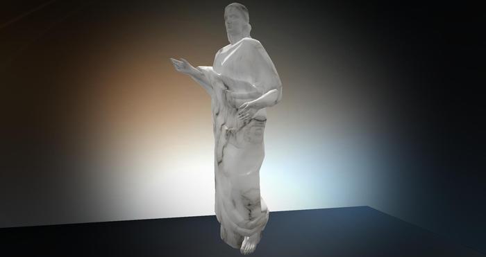 Sculpture Lady Standing L Smooth