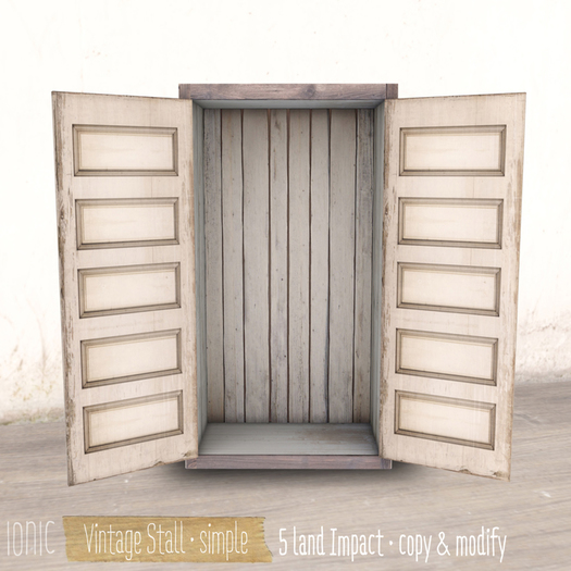 *ionic* Vintage Stall . simple