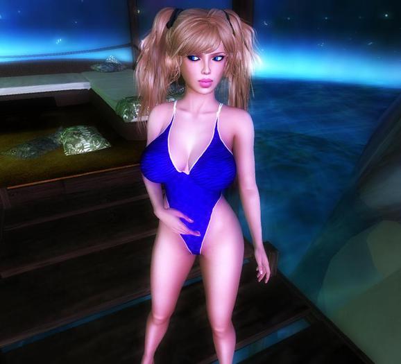 *OBD* Swimsuit - Blue Inc Omega Applier