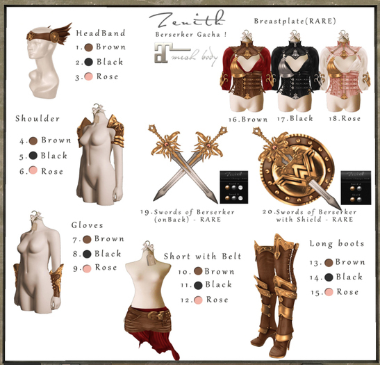 =Zenith= Berserker HeadBand (Rose)