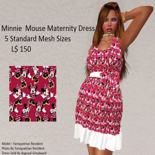 Minnie Mouse Maternity Dress