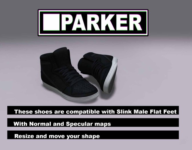 PARKER - Sneakers - BLACK/WHITE