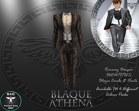 BAD * IDENTITIES (PINSTRIPES) * (HAVANA)