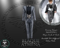 BAD * IDENTITIES (PINSTRIPES) * (SLATE PIN)