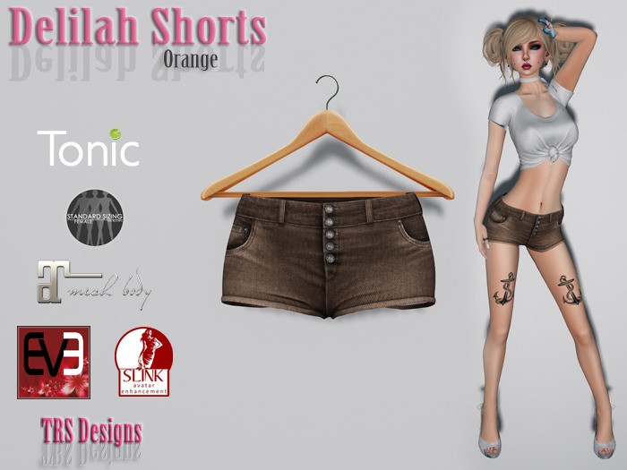 Delilah Shorts Orange