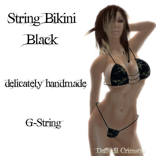 !!DDD!! String Bikini Black
