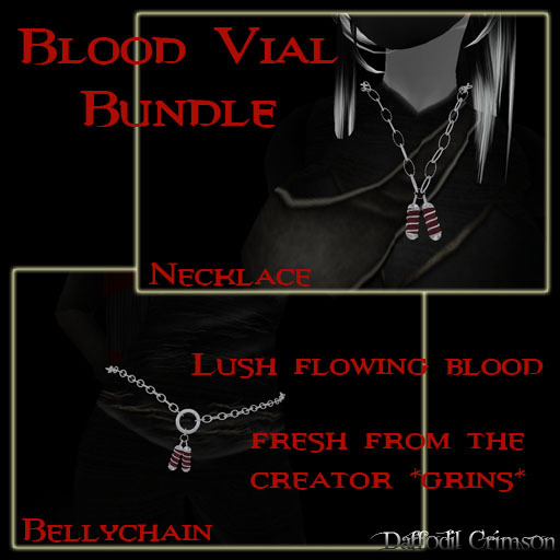 !!DDD!! Blood Vial Bundle