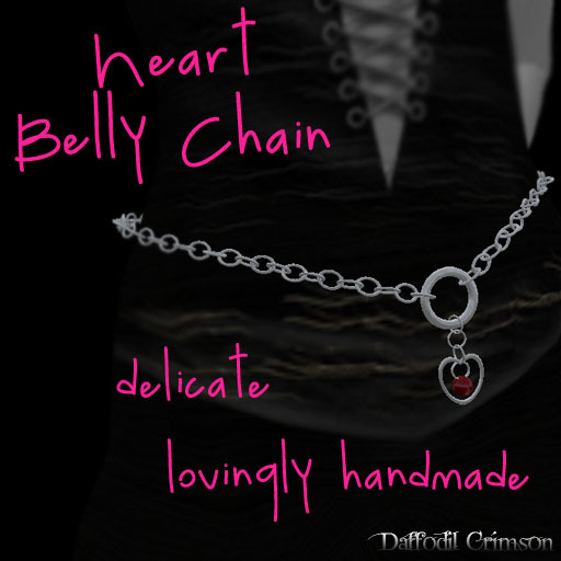 !!DDD!! Heart Belly Chain