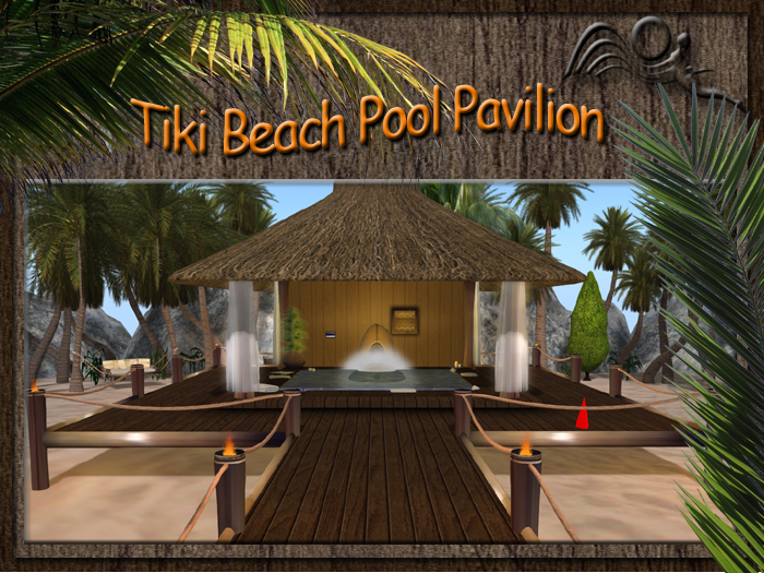 Tiki Beach Pool Pavilion [New]
