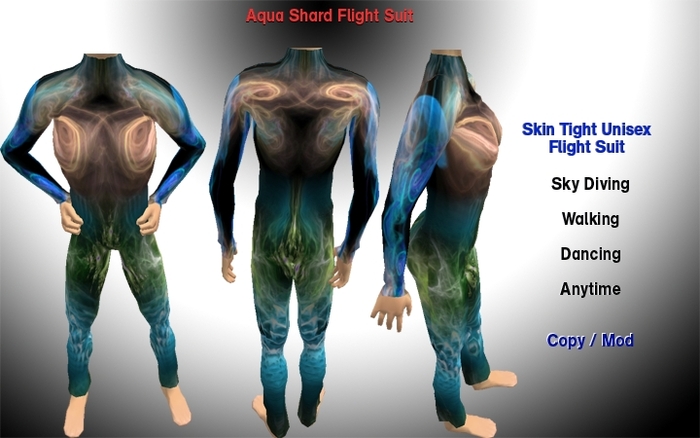 Aqua Shards Flight Suit