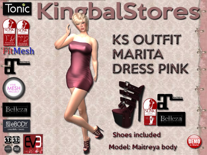 KS OUTFIT MARITA DRESS PINK