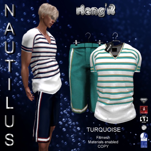 [Hang'R] Nautilus (turquoise) materials enabled