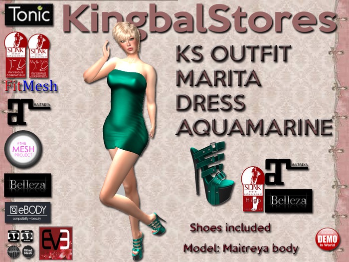 KS OUTFIT MARITA DRESS GREEN